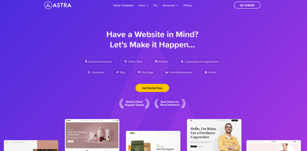 astra wordpress theme